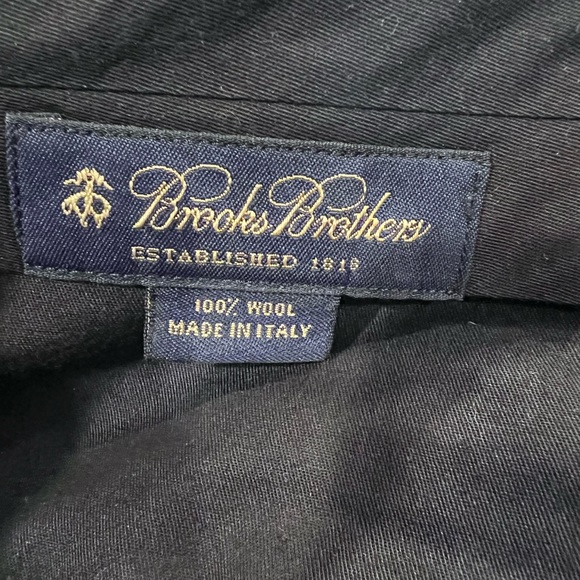 Brooks Bothers X Loro Piana Pinstriped Gray Wool Suit Size 44 X 38 - Picture 5 of 16